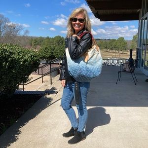 🛑SOLD🛑Authentic Louis Vutton Sunbeam Ombré tote Denim bag 🦄🦄